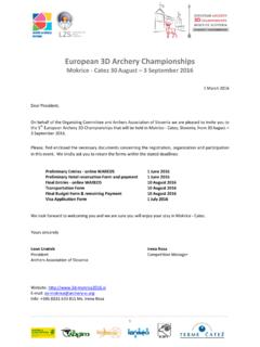 European 3D Archery Championships - 3d-mokrice2016.si