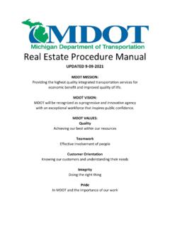 Real Estate Procedure Manual - Michigan