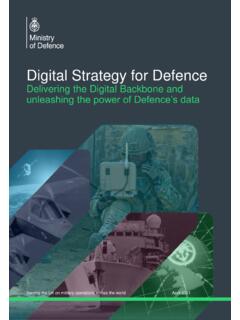 Digital Strategy for Defence - GOV.UK