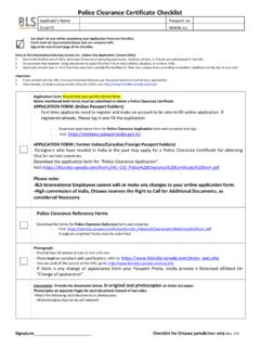 Police Clearance Certificate Checklist - blsindia-canada.com