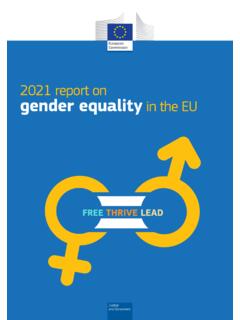 2021 report on gender equality in the EU