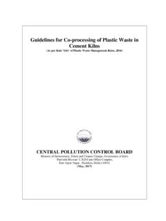 Guidelines for Co-processing of Plastic Waste in Cement Kilns