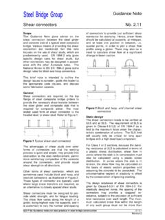 Guidance Note Shear connectors No. 2 - Steel Construction