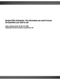 Surgical Skin Antisepsis: The information you need …