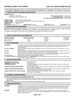 MATERIAL SAFETY DATA SHEET LOW VOL 4 ESTER WEED …