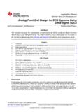 Analog Front-EndDesign for ECG Systems Using Delta …