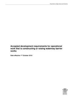 Accepted development requirements for operational work ...
