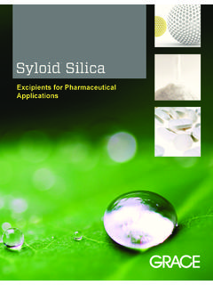 Syloid Silica - Grace