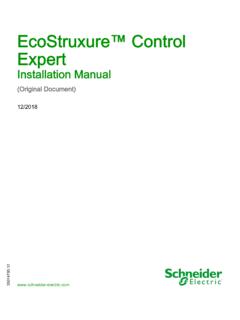 EcoStruxure™ Control Expert - Installation Manual - 12/2018