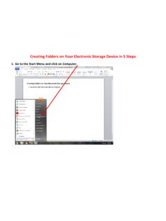 Creating Folders on Your Electronic Storage Device in 5 Steps