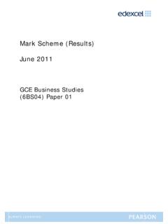 Mark Scheme (Results) June 2011