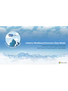 Industry Workbench/Common Data Model