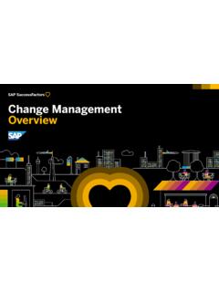 Change Management Overview - SAP