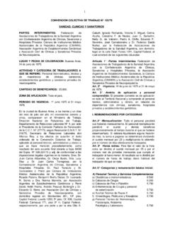 CONVENCION COLECTIVA DE TRABAJO N&#186; 122/75 …
