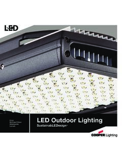 LED Outdoor Lighting - Cooper Industries
