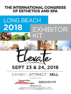 LONG BEACH 2018 EXHIBITOR KIT - Skin Care &amp; …