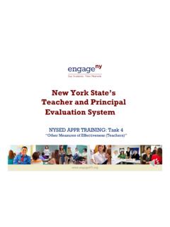 New York State’s Teacher and Principal Evaluation …