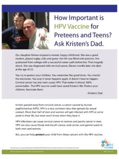 HPV Vaccine for HPV Vaccine for Preteens and …