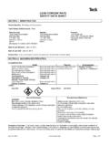 LEAD CONCENTRATE SAFETY DATA SHEET - Teck
