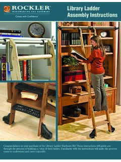 Library Ladder Assembly Instructions
