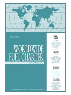 Fifth Edition WORLDWIDE FUEL CHARTER - JAMA