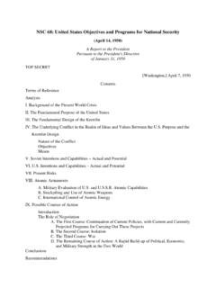 NSC 68: United States Objectives and Programs for National ...