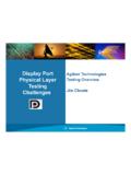 DP PHY layer Testing Challenges Agilent