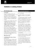 Ventilation in catering kitchens
