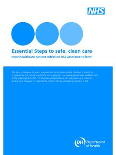Essential Steps to safe, clean care - MRSA Action UK