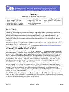 ANGER - Assessment Center
