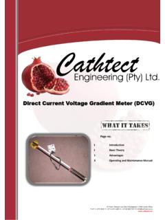 Direct Current Voltage Gradient Meter (DCVG) - cathtect.com