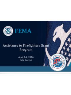 Assistance to Firefighters Grant Program - …