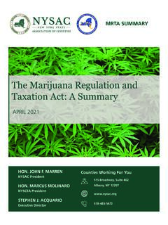The Marijuana Regulation and Taxation Act: A Summary