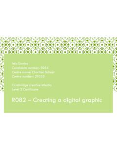 R082 – Creating a digital graphic - Charlton School