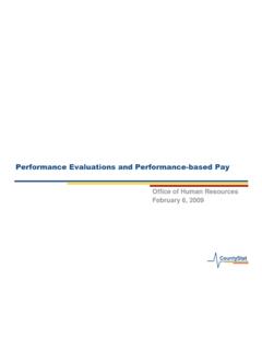 Performance Evaluations and Performance-based Pay