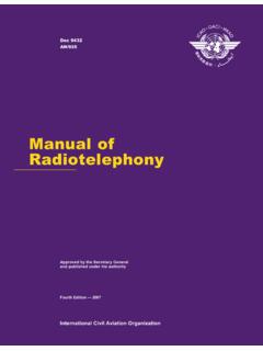 Manual of Radiotelephony - EALTS