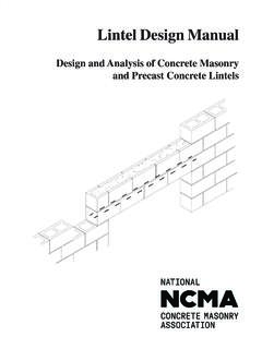 Design and Analysis of Concrete Masonry and Precast ...