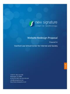 Website Redesign Proposal - Stanford University