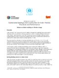 Sustainable Buildings and Construction for India: Policies ...