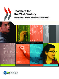 Teachers for the 21st Century - OECD.org