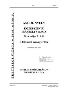 ANGOL NYELV - Educatio