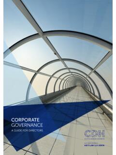 Corporate Governance: A Director’s Guide