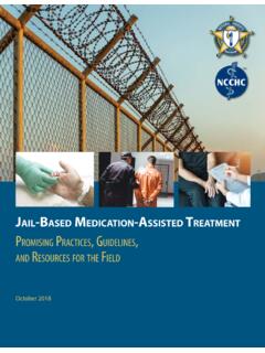 JAIL-BASED MEDICATION-ASSISTED TREATMENT P