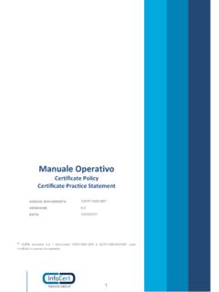Manuale Operativo - InfoCert