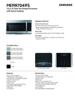 1.9 cu. ft. Over-the-Range Microwave with Sensor Cooking