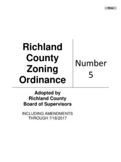 Richland County Zoning Ordinance