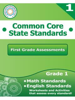 First Grade Common Core Assessment Workbook Sample