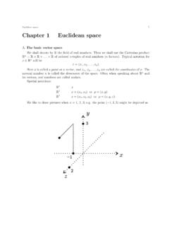 Chapter 1 Euclidean space - Rice University