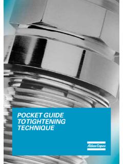 Pocket Guide to Tightening Technique - Atlas Copco