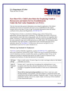 (July 2010) Fact Sheet #2A: Child Labor Rules for ...